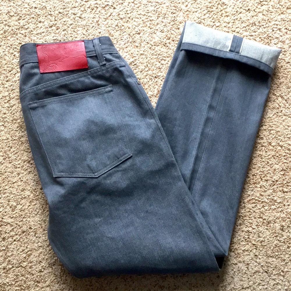 Naked & Famous Denim Gray Jeans